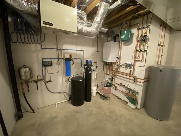 Boiler system with indirect water heater
